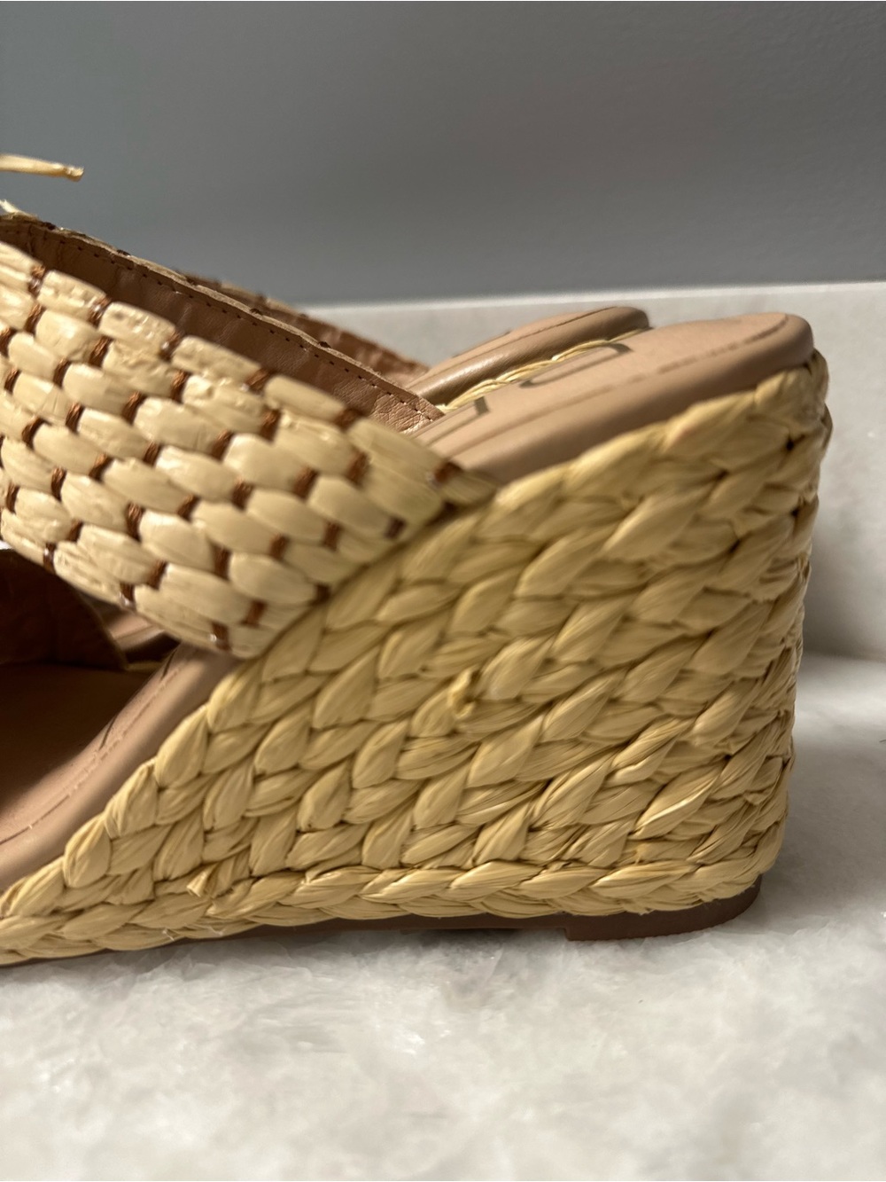 Beach by Matisse size 7 Natural Raffia Slide Sandals - Beige - Picture 7 of 12
